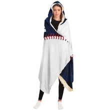 Load image into Gallery viewer, New York Baseball Personalized Hooded Blanket Blue & White