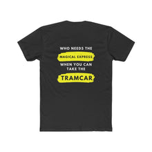 Load image into Gallery viewer, Men's Cotton Crew Tee Shirt Wildwood NJ Magical express VS The Wildwood Tramcar