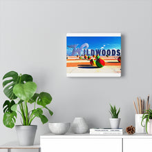 Load image into Gallery viewer, Wildwood NJ Crest Sign Watercolor Painting Wall Art Print