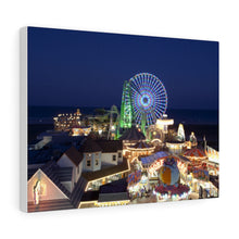 Load image into Gallery viewer, Canvas Print Mariners Landing Moreys Piers Wildwood Skyline Night