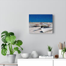 Load image into Gallery viewer, Gouache Digital Art painting Wall Art Print Wildwood Crest life guard boats New Jersey beach