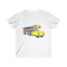 Load image into Gallery viewer, Watch The Tramcar Please Wildwood NJ In While Men's Fitted V-Neck Short Sleeve Tee