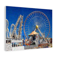Load image into Gallery viewer, Gouache Digital Art painting Wildwood Jersey shore Morey's Piers Wall Art Print