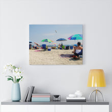 Load image into Gallery viewer, Canvas Print Wildwood Crest New Jersey NJ Sunny Day Beach