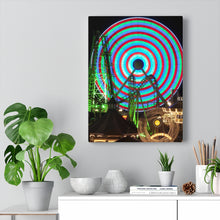 Load image into Gallery viewer, Canvas Print Wildwood Jersey Shore Morey's Piers Amusement Park Big Ferris Wheel