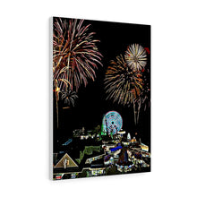 Load image into Gallery viewer, Wildwood New Jersey fireworks Oil Painting Wall Art Print