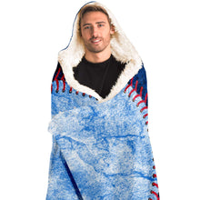 Load image into Gallery viewer, Tampa Bay Baseball Personalized Hooded Blanket Blue