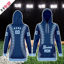 Load image into Gallery viewer, Tampa Bay Personalized Long Hoodie Navy