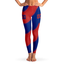 Load image into Gallery viewer, Chicago Personalized Leggings Red & Blue