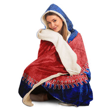 Load image into Gallery viewer, Chicago Baseball Personalized Hooded Blanket Blue & Red