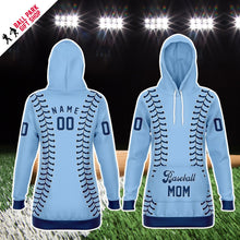 Load image into Gallery viewer, Tampa Bay Personalized Long Hoodie Light Blue