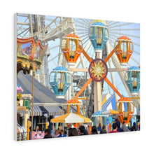 Load image into Gallery viewer, Canvas Print Morey's Piers Hot Air Balloons Wildwood New Jersey