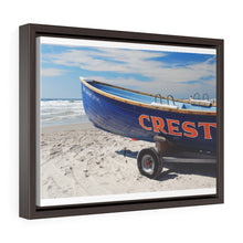 Load image into Gallery viewer, Canvas Print Wildwood Crest On The Beach Lifeguard Boat Ocean View