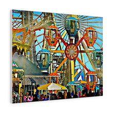Load image into Gallery viewer, Oil Painting Wall Art Print Morey's Piers Wildwood New Jersey