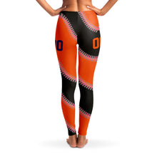 Load image into Gallery viewer, New York Personalized Leggings Black & Orange