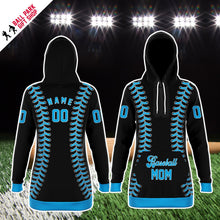 Load image into Gallery viewer, Miami Personalized Long Hoodie Black