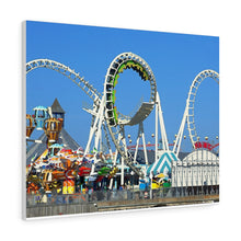 Load image into Gallery viewer, Watercolor Painting Wall Art Print Wildwood Moreys Piers Beach Sky