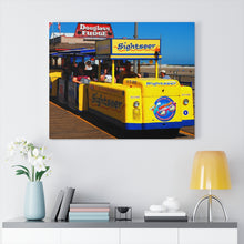 Load image into Gallery viewer, Canvas Print Wildwood New Jersey Shore Boardwalk Tramcar Douglas