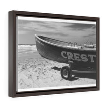 Load image into Gallery viewer, Wildwood Crest Lifeguard Boat Black and White Photography Wall Art Print