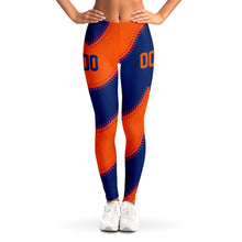 Load image into Gallery viewer, New York Personalized Leggings Blue & Orange