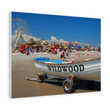 Load image into Gallery viewer, Canvas Print Wildwood New Jersey Shore Beach
