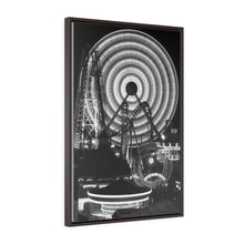 Load image into Gallery viewer, Black and White Photography Wall Art Print Morey's Piers Ferris wheel