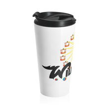 Load image into Gallery viewer, The famous Wildwood is sign featuring beach balls Stainless Steel Water Bottle Stainless Steel Travel Mug