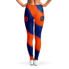 Load image into Gallery viewer, New York Personalized Leggings Blue & Orange