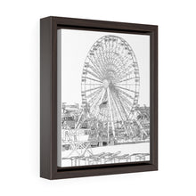 Load image into Gallery viewer, Art Sketch Wall Art Print Wildwood Jersey shore Morey's Piers amusement park Swings Big Ferris Wheel