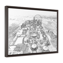 Load image into Gallery viewer, Art Sketch Wall Art Print Wildwood Boardwalk New Jersey Beach Sky View