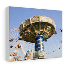 Load image into Gallery viewer, Canvas Print Jersey Shore Theme Park Large Swings