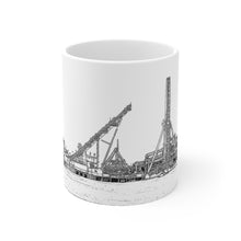 Load image into Gallery viewer, Artistic Black and White Art Sketche Wildwood NJ Coffee Or Tea Mug