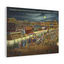 Load image into Gallery viewer, Night At Wildwood Old Postcard Home Decor Wall Art Print Canvas
