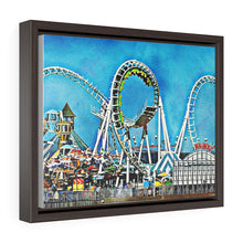 Load image into Gallery viewer, Oil Painting Wall Art Print Wildwood Moreys Piers Beach Sky