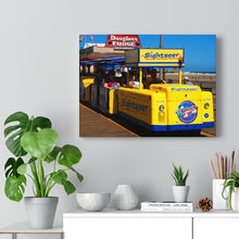 Load image into Gallery viewer, Canvas Print Wildwood New Jersey Shore Boardwalk Tramcar Douglas