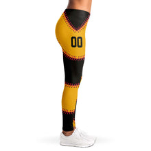 Load image into Gallery viewer, Pittsburgh Personalized Leggings Black & Gold