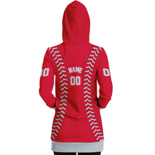 Load image into Gallery viewer, Seattle Personalized Long Hoodie Red