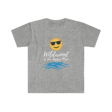 Load image into Gallery viewer, Wildwood is our Happy Place Men's Fitted Short Sleeve Tee
