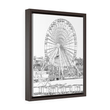 Load image into Gallery viewer, Art Sketch Wall Art Print Wildwood Jersey shore Morey's Piers amusement park Swings Big Ferris Wheel