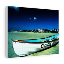 Load image into Gallery viewer, Watercolor Painting Wall Art Print Wildwood Crest life guard boats New Jersey beach