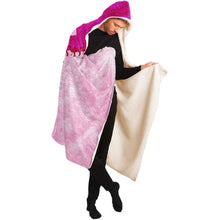 Load image into Gallery viewer, Personalized Baseball Hooded Blanket Rose & Pink