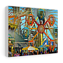 Load image into Gallery viewer, Oil Painting Wall Art Print Morey's Piers Wildwood New Jersey