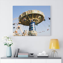 Load image into Gallery viewer, Canvas Print Jersey Shore Theme Park Large Swings