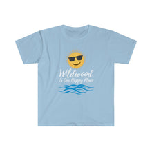 Load image into Gallery viewer, Wildwood is our Happy Place Men's Fitted Short Sleeve Tee