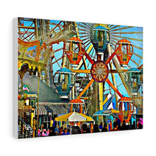 Load image into Gallery viewer, Oil Painting Wall Art Print Morey's Piers Wildwood New Jersey