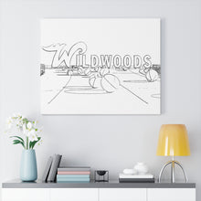 Load image into Gallery viewer, Art Sketch Wall Art Print Sunset Wildwood Crest New Jersey Sign