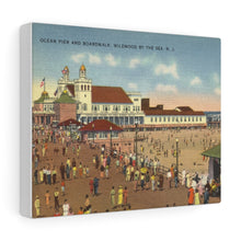 Load image into Gallery viewer, Old Wildwood Ocean Pier Home Decor Wall Art Print Canvas