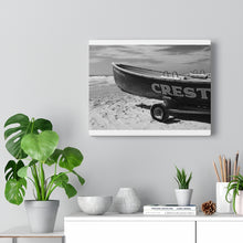 Load image into Gallery viewer, Wildwood Crest Lifeguard Boat Black and White Photography Wall Art Print