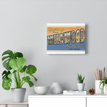 Load image into Gallery viewer, Old Wildwood By The Sea Postcard Home Decor Wall Art Print Canvas