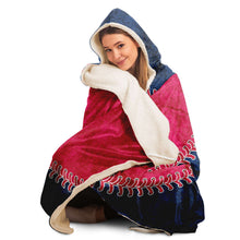 Load image into Gallery viewer, Boston Baseball Personalized Hooded Blanket Red & Blue